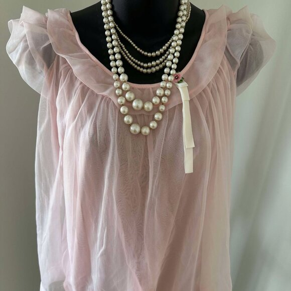 Short pink nightgown - Picture 1 of 8